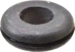 Made in USA - 15/16" OD, 5/16" Thick Grommet - Buna-N Rubber, 11/16" Slot Diam x 1/16" Slot Width - Eagle Tool & Supply