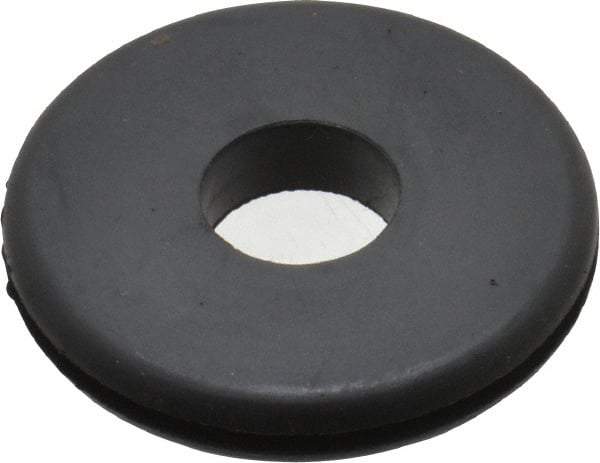Made in USA - 1-1/2" OD, 1/4" Thick Grommet - Buna-N Rubber, 1-1/4" Slot Diam x 1/16" Slot Width - Eagle Tool & Supply