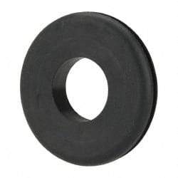 Made in USA - 1-1/2" OD, 1/4" Thick Grommet - Buna-N Rubber, 1-1/4" Slot Diam x 1/16" Slot Width - Eagle Tool & Supply