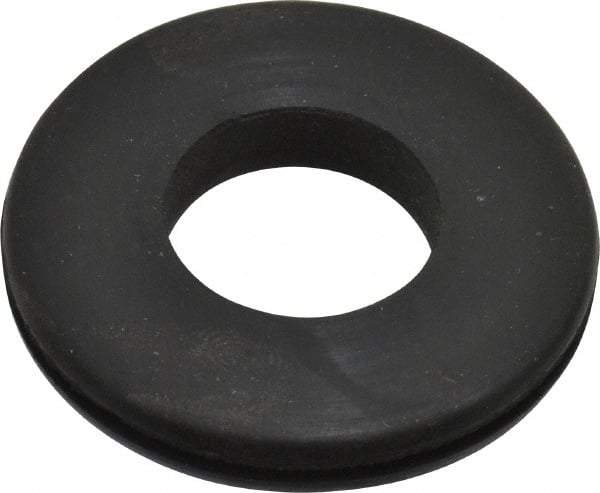 Made in USA - 1-5/8" OD, 1/4" Thick Grommet - Buna-N Rubber, 1-1/4" Slot Diam x 1/16" Slot Width - Eagle Tool & Supply