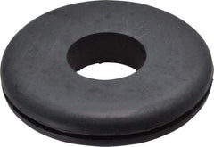 Made in USA - 2" OD, 3/8" Thick Grommet - Buna-N Rubber, 1-5/8" Slot Diam x 1/16" Slot Width - Eagle Tool & Supply
