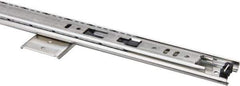 Knape & Vogt - 20" Slide Length, Chrome Variable-Height Pencil Drawer Slide - 3/4" Wide - Eagle Tool & Supply