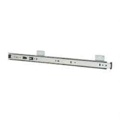 Knape & Vogt - 20" Slide Length, Chrome Variable-Height Keyboard Slide - Chrome Finish - Eagle Tool & Supply
