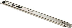 Knape & Vogt - 18" Slide Length, 13.5" Travel Length, Chrome Drawer Slide - Chrome Finish - Eagle Tool & Supply