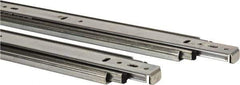 Knape & Vogt - 26" Slide Length, Chrome Box or Vertical File Drawer Slide - 18" Wide, Chrome Finish - Eagle Tool & Supply