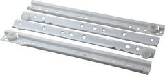 Knape & Vogt - 300mm Slide Length, 225mm Travel Length, Steel Epoxy-Coated Drawer Slide - White Epoxy Finish - Eagle Tool & Supply