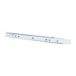 Knape & Vogt - 350mm Slide Length, 262mm Travel Length, Steel Epoxy-Coated Drawer Slide - White Epoxy Finish - Eagle Tool & Supply