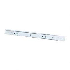 Knape & Vogt - 350mm Slide Length, 262mm Travel Length, Steel Epoxy-Coated Drawer Slide - White Epoxy Finish - Eagle Tool & Supply
