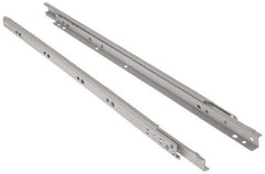 Knape & Vogt - 600mm Slide Length, 450mm Travel Length, Steel Epoxy-Coated Drawer Slide - White Epoxy Finish - Eagle Tool & Supply