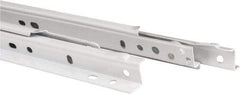 Knape & Vogt - 650mm Slide Length, 487mm Travel Length, Steel Epoxy-Coated Drawer Slide - White Epoxy Finish - Eagle Tool & Supply