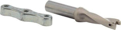 Iscar - 0.551 to 0.567" Diam, 3xD, 1.65" Max Depth, 5/8" Shank Diam, 4.3" OAL, Replaceable Tip Drill - IDI-SG, IDI-SK Insert, DCM Toolholder, Series ChamDrill - Eagle Tool & Supply