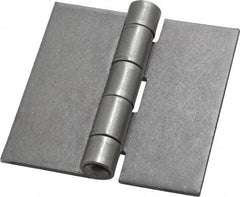 Stanley - 3" Long x 3" Wide, Extra Heavy Full Surface Hinge - Steel, Plain Finish - Eagle Tool & Supply