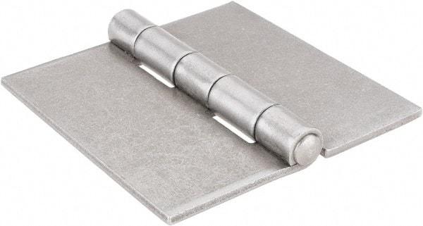 Stanley - 4" Long x 4" Wide, Extra Heavy Full Surface Hinge - Steel, Plain Finish - Eagle Tool & Supply