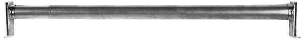 Stanley - 72" Max Width Adjustable Round Closet Rod - Zinc Plated Finish - Eagle Tool & Supply