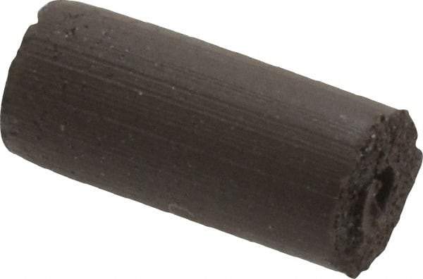Cratex - 1/4" Max Diam x 1/2" Long, Cylinder, Rubberized Point - Medium Grade, Silicon Carbide, 1/16" Arbor Hole, Unmounted - Eagle Tool & Supply