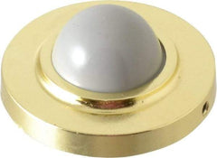 Value Collection - 2-1/2" Projection Convex Wall Bumper - Wall Mount, Brass Finish - Eagle Tool & Supply