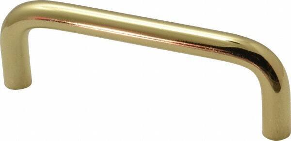 Value Collection - Pulls - Bright Brass Finish, Brass, 3" Center to Center - Eagle Tool & Supply