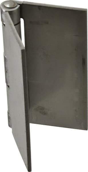 Made in USA - 4" Wide x 1/8" Thick, Blank Butt Hinge - Stainless Steel, Polished Finish - Eagle Tool & Supply