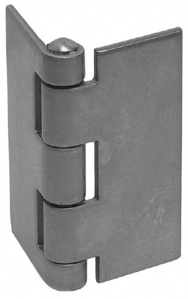 Made in USA - 2-1/2" Wide x 0.078" Thick, Blank Butt Hinge - Stainless Steel, Polished Finish - Eagle Tool & Supply