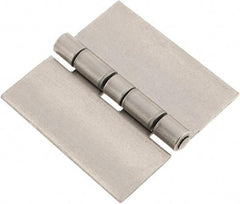 Made in USA - 2-1/2" Wide x 0.078" Thick, Blank Butt Hinge - Steel, Plain Finish - Eagle Tool & Supply