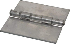 Made in USA - 4" Wide x 1/8" Thick, Blank Butt Hinge - Aluminum, Plain Finish - Eagle Tool & Supply