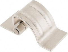 Made in USA - 1-1/4" Wide x 0.09" Thick, Concealed Hinge - Aluminum, Plain Finish - Eagle Tool & Supply