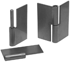 Made in USA - 1.87" Wide x 0.075" Thick, Slip Joint Hinge - Steel, Plain Finish - Eagle Tool & Supply