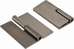 Made in USA - 1.68" Wide x 0.075" Thick, Slip Joint Hinge - Steel, Plain Finish - Eagle Tool & Supply