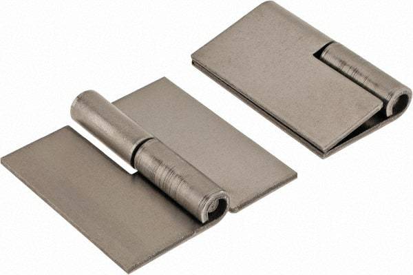 Made in USA - 2" Wide x 0.075" Thick, Slip Joint Hinge - Steel, Plain Finish - Eagle Tool & Supply