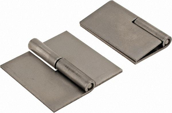 Made in USA - 2-1/2" Wide x 0.09" Thick, Slip Joint Hinge - Steel, Plain Finish - Eagle Tool & Supply