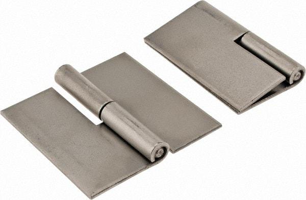 Made in USA - 3" Wide x 0.09" Thick, Slip Joint Hinge - Steel, Plain Finish - Eagle Tool & Supply