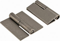 Made in USA - 1.68" Wide x 0.075" Thick, Slip Joint Hinge - Stainless Steel, Plain Finish - Eagle Tool & Supply