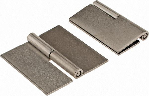 Made in USA - 2-1/2" Wide x 0.075" Thick, Slip Joint Hinge - Stainless Steel, Plain Finish - Eagle Tool & Supply
