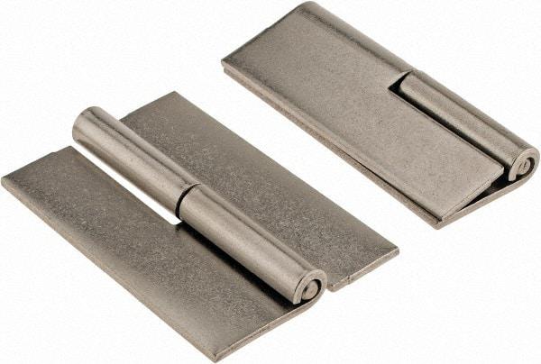 Made in USA - 2" Wide x 0.093" Thick, Slip Joint Hinge - Stainless Steel, Plain Finish - Eagle Tool & Supply