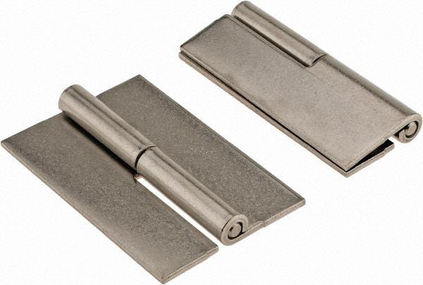 Made in USA - 2" Wide x 0.093" Thick, Slip Joint Hinge - Stainless Steel, Plain Finish - Eagle Tool & Supply