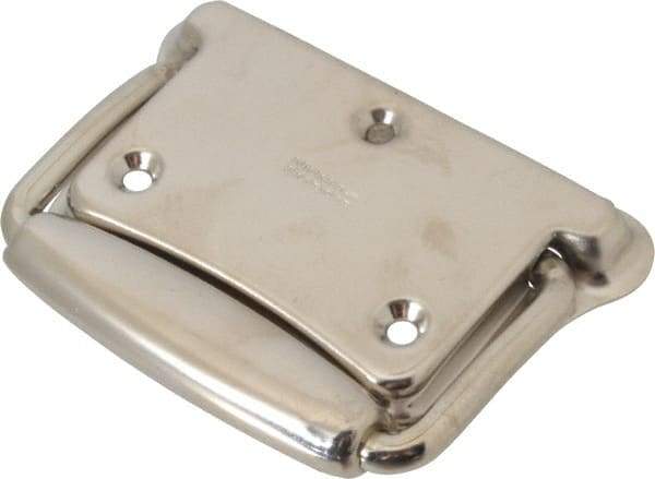 Value Collection - Steel Formed Grip Chest Handle with Return Springs - 5" Wide x 3.64" High, Chrome Plated - Eagle Tool & Supply