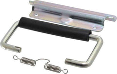 Value Collection - Full Plate Chest Handle with 90° Stop - 5-1/4" Wide x 3-1/4" High, Zinc Plated - Eagle Tool & Supply