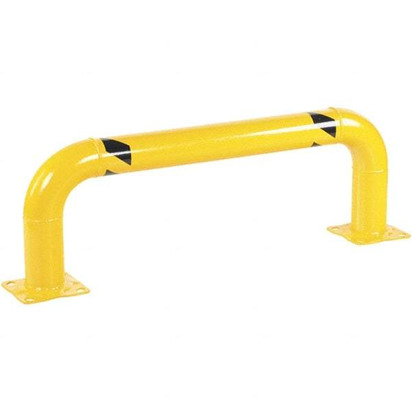 Vestil - 48" Long x 16" High, Steel Rack Guard - Low Profile, 4-1/2" Pipe - Eagle Tool & Supply