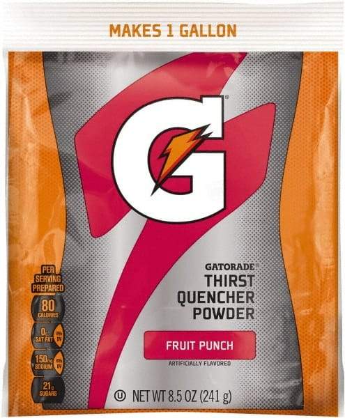 Gatorade - 8.5 oz Pack Fruit Punch Activity Drink - Powdered, Yields 1 Gal - Eagle Tool & Supply