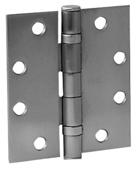 Stanley - 4" Long x 4" Wide Steel Full Mortise Commercial Hinge - Eagle Tool & Supply