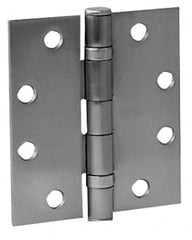 Stanley - 4" Long x 4" Wide Steel Full Mortise Commercial Hinge - Eagle Tool & Supply