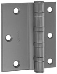 Stanley - 4-1/2" Long x 4-1/2" Wide Steel Full Surface Commercial Hinge - Eagle Tool & Supply