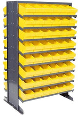 Quantum Storage - 800 Lb Capacity, 24" Deep x 36" Wide x 60" High, Steel Pick Rack - 2 Sides, 96 Red Polystyrene Bins - Eagle Tool & Supply
