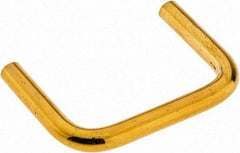 Electro Hardware - 4-40 Internal Thread, 5/32" Handle Diam, Plain Brass Drawer Pull - 1-1/4" Center to Center - Eagle Tool & Supply