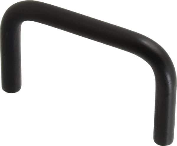 Electro Hardware - Round Handle - Black Coated, Aluminum, 2" Center to Center - Eagle Tool & Supply