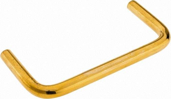 Electro Hardware - Round Handle - Plain, Brass, 3" Center to Center - Eagle Tool & Supply