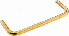 Electro Hardware - Round Handle - Plain, Brass, 4" Center to Center - Eagle Tool & Supply