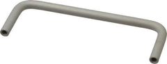 Electro Hardware - Round Handle - Clear Finish, Aluminum, 4" Center to Center - Eagle Tool & Supply