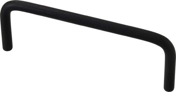 Electro Hardware - Round Handle - Black Coated, Aluminum, 4" Center to Center - Eagle Tool & Supply