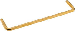 Electro Hardware - Round Handle - Plain, Brass, 6" Center to Center - Eagle Tool & Supply